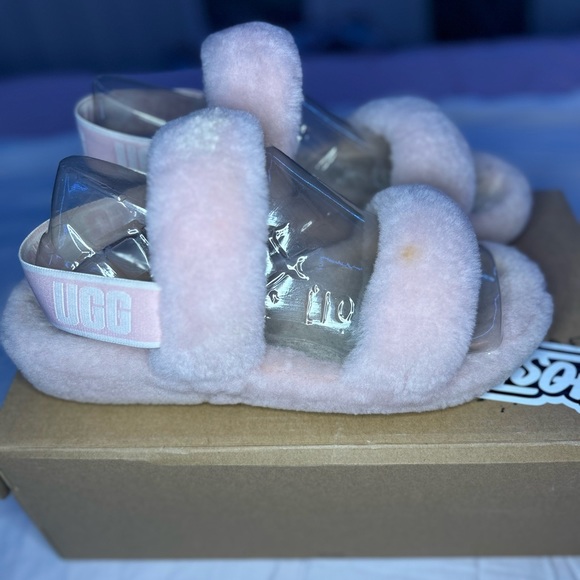 UGG Fluff Yeah Sherpa Slides(slippers/sandals) - Picture 1 of 7